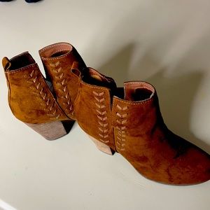 Chocolate brown ankle bootie